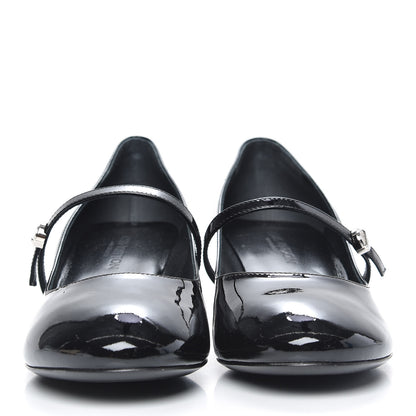 Louis Vuitton Patent Uniformes Silhouette Pumps 37.5 Black 2 of 8