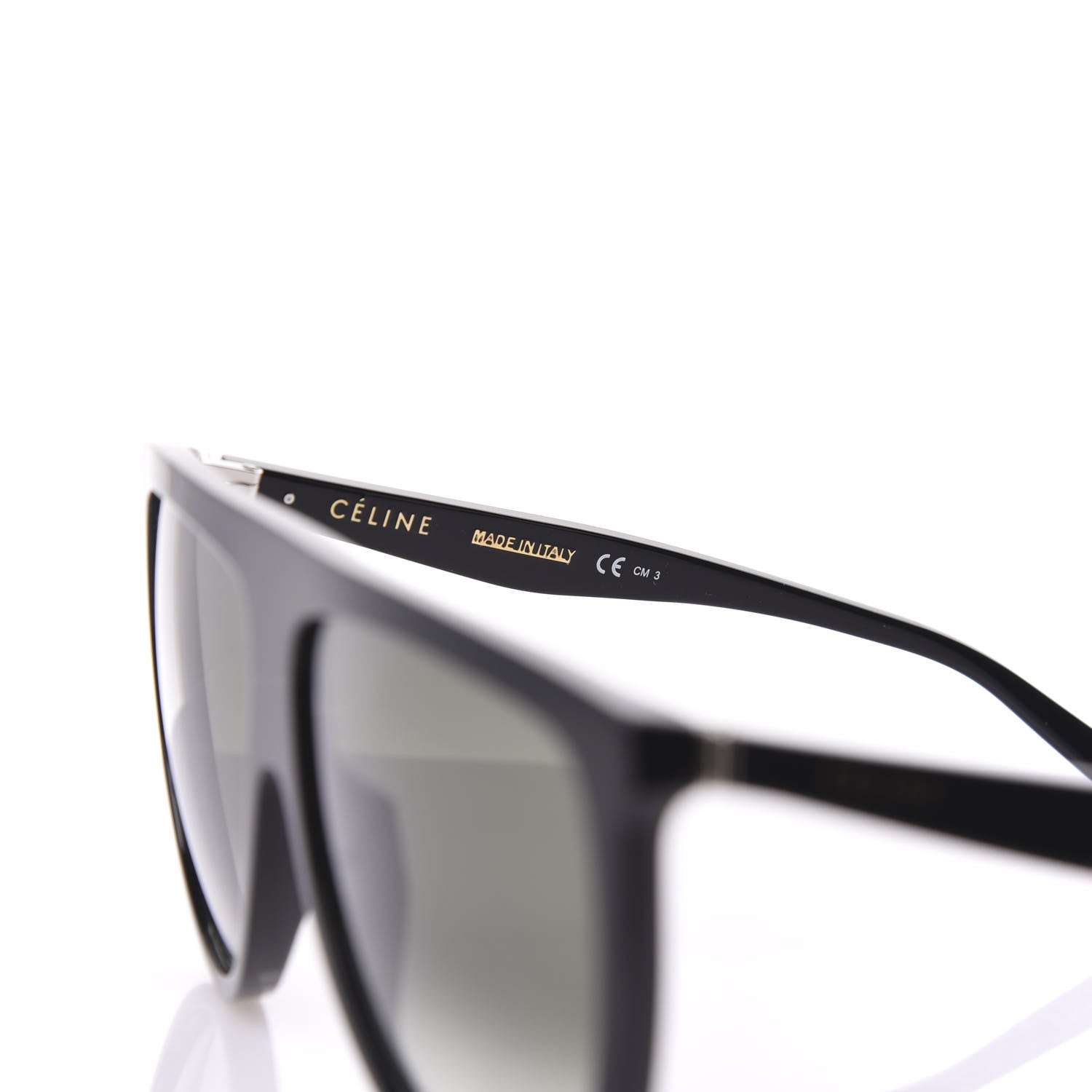 Celine Acetate Thin Shadow Sunglasses CL41435/S Black 6 of 6