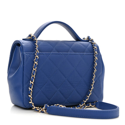 Chanel Caviar Quilted Small Business Affinity Flap Dark Blue 3 of 10