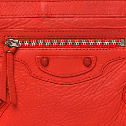 Balenciaga Matte Goatskin Rubber Covered Classic Hardware Small Pouch Rouge Coquelicot 8 of 11