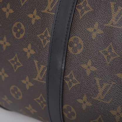 Louis Vuitton Monogram Macassar Keepall Bandouliere 45 7 of 10
