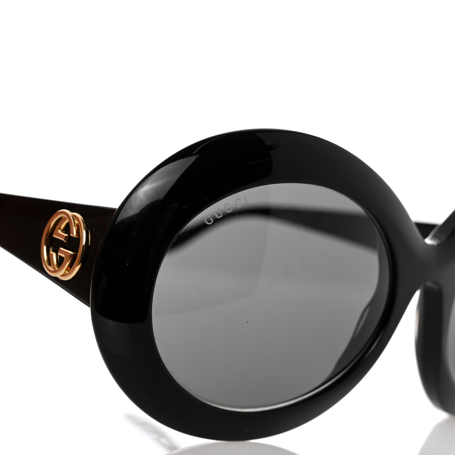 Gucci Acetate Round GG Sunglasses GG0744S Black 7 of 8