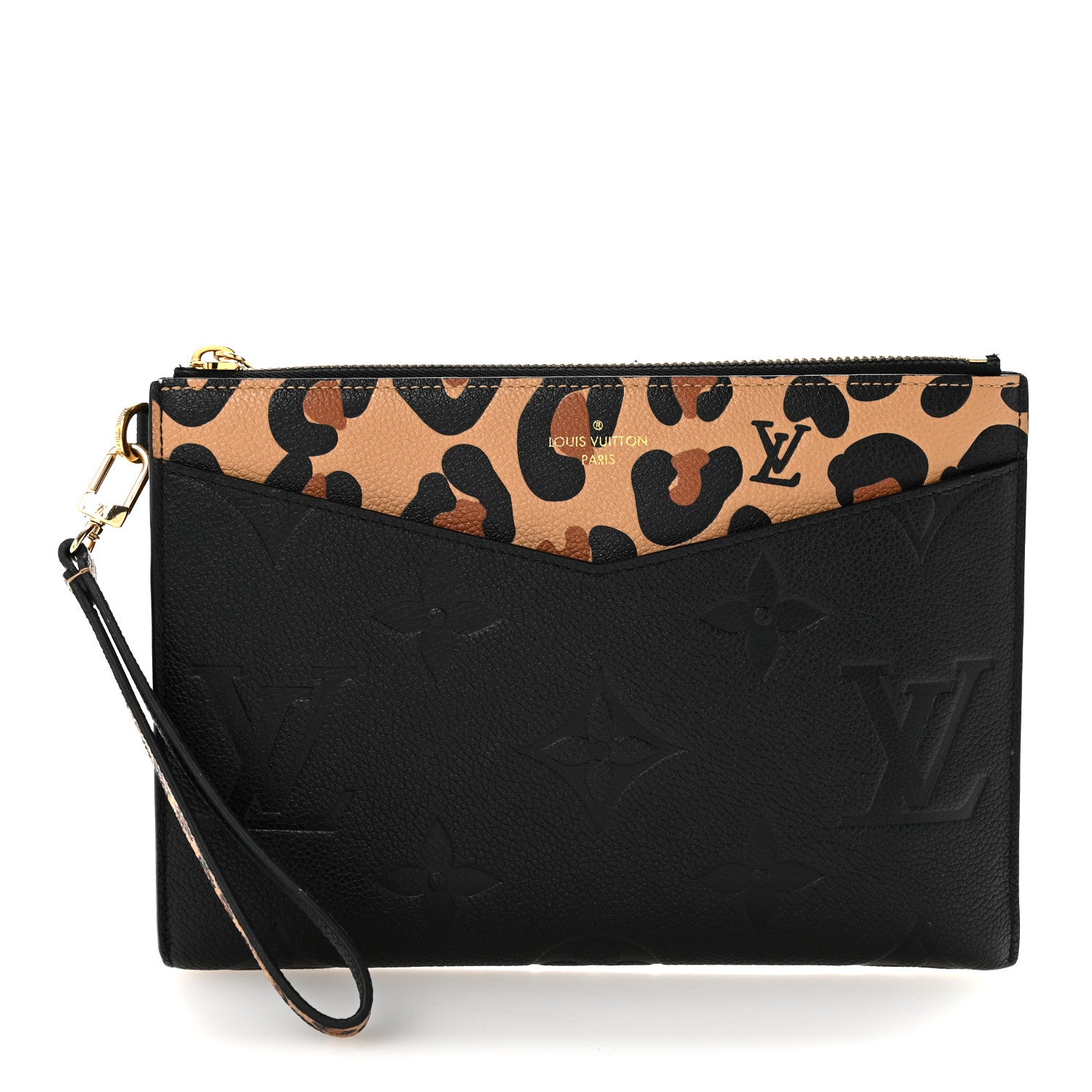 Louis Vuitton Empreinte Monogram Giant Wild at Heart Pochette Melanie MM Black 1 of 10