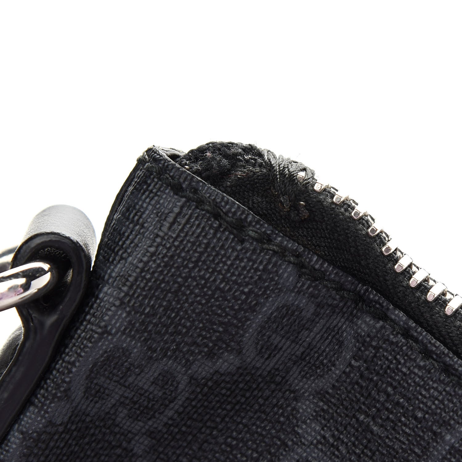 Gucci Soft GG Supreme Monogram Appia Calfskin Web East West Messenger Bag Black Grey 11 of 12