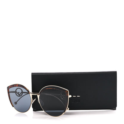 Fendi Metal Acetate F is Fendi FF Cat Eye Sunglasses FF 0290/S Blue Havana 7 of 7