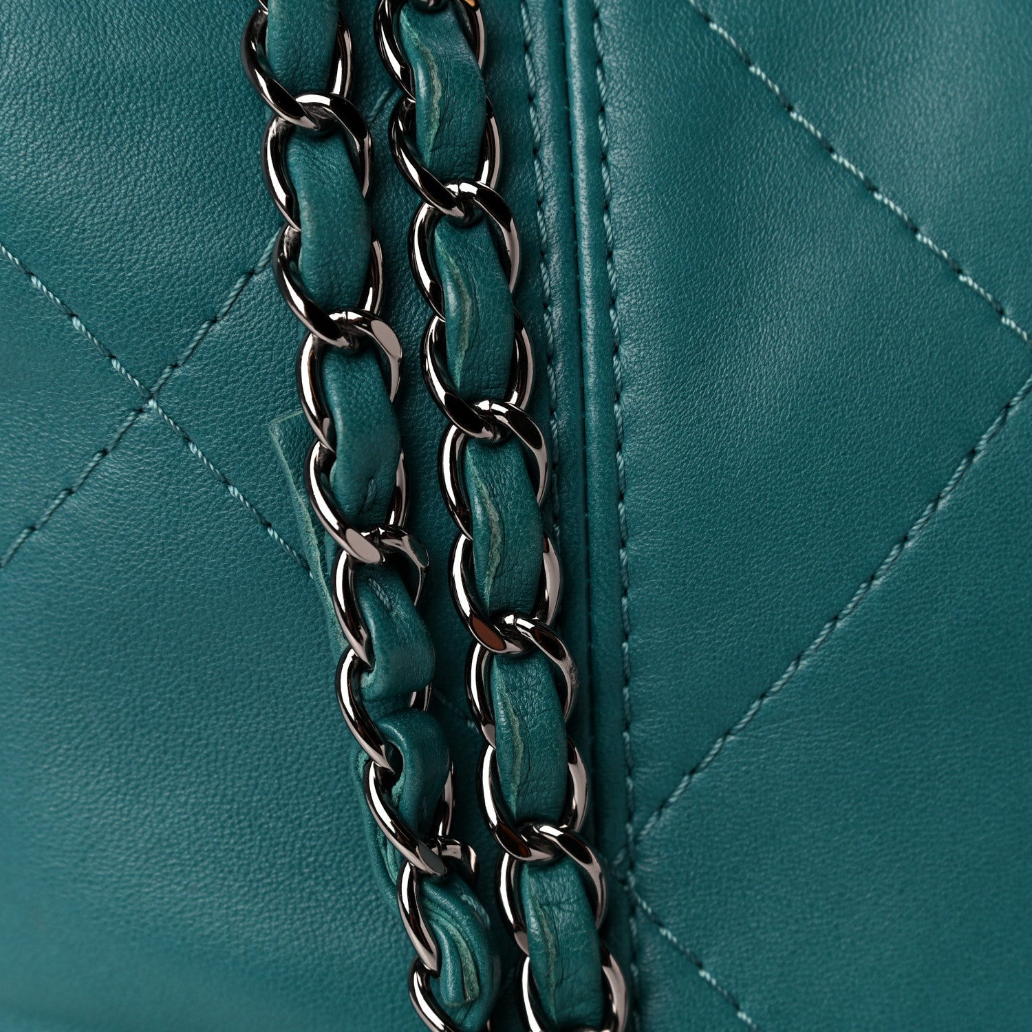 Chanel Lambskin Quilted Large Soft Touch Flap Green 17 of 20