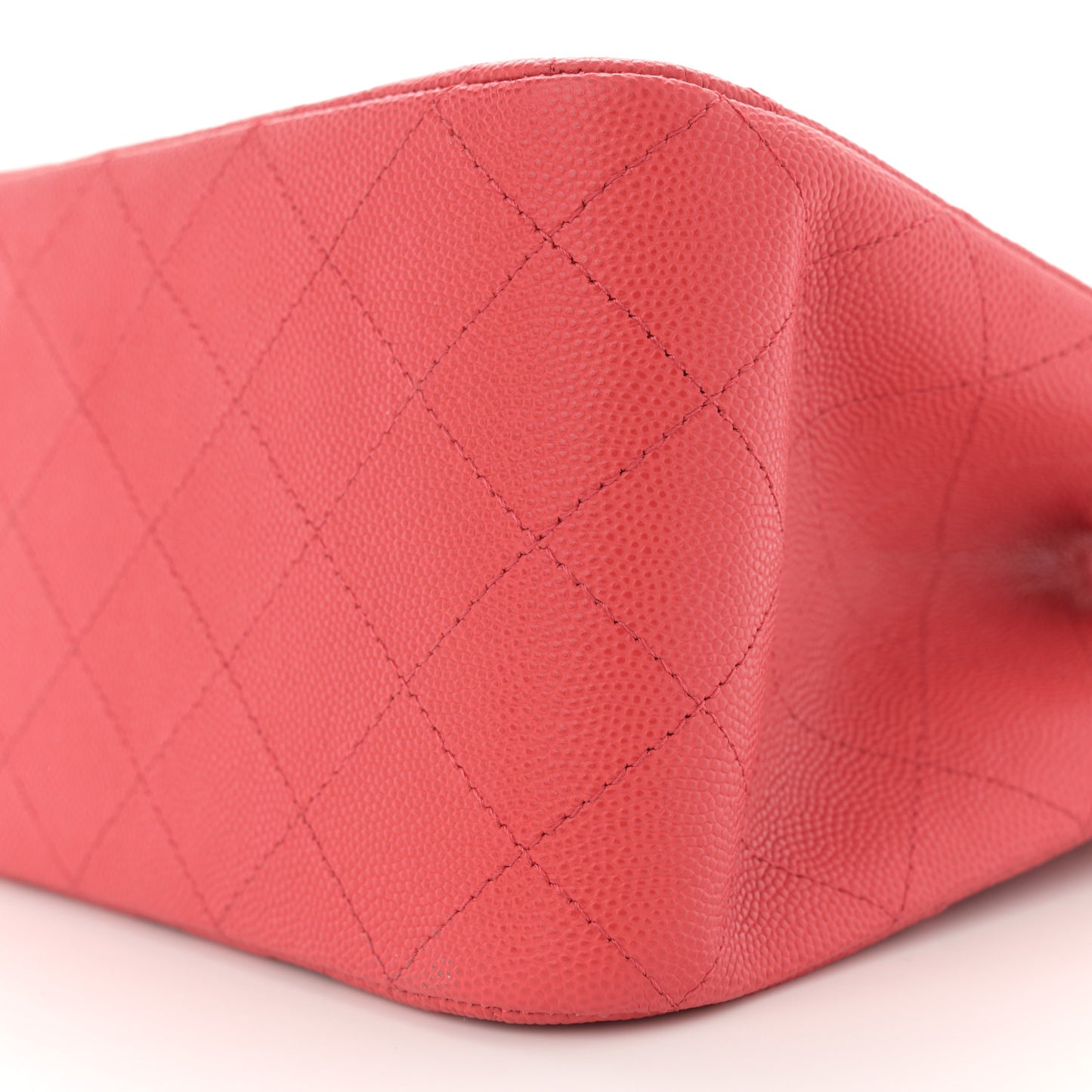 Caviar Quilted Mini Bucket Bag Dark Pink