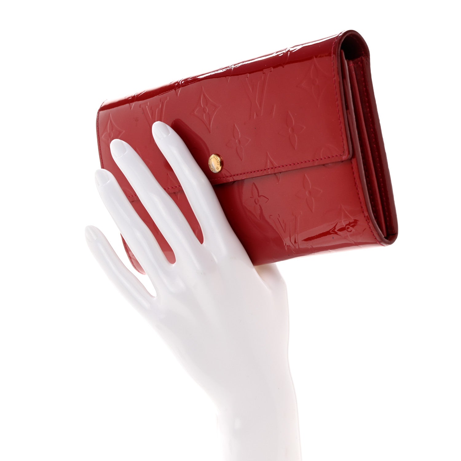 Louis Vuitton Vernis Sarah Wallet Pomme D'Amour 2 of 11