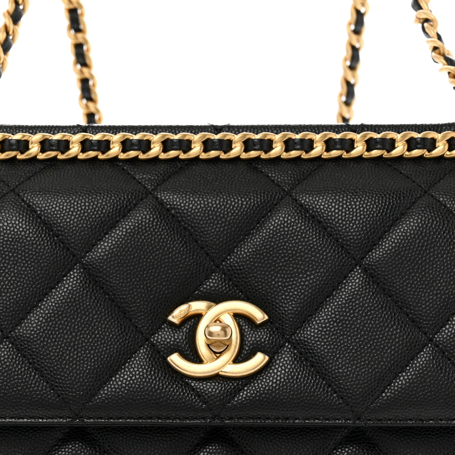 Chanel Caviar Quilted Chain Backpack Black 8 of 12