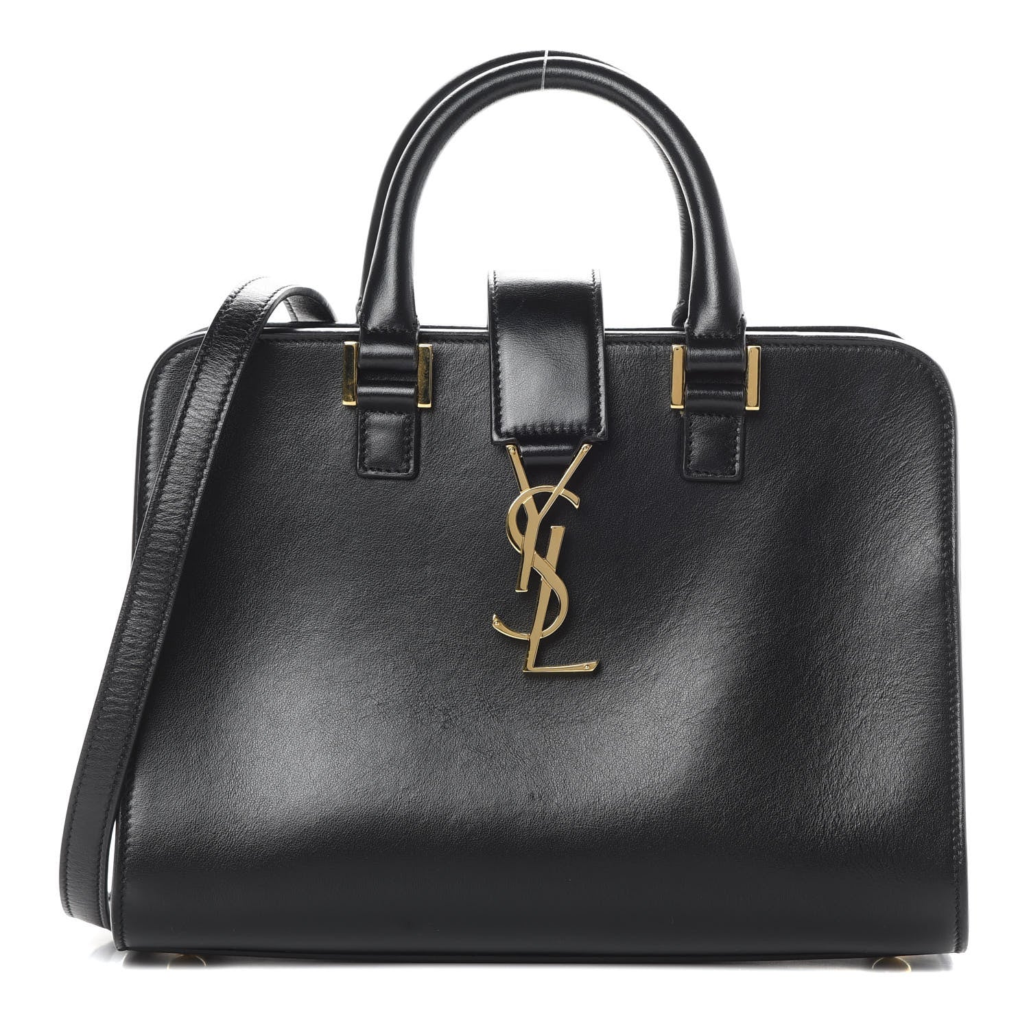 Saint Laurent Calfskin Monogram Baby Cabas Black 1 of 12