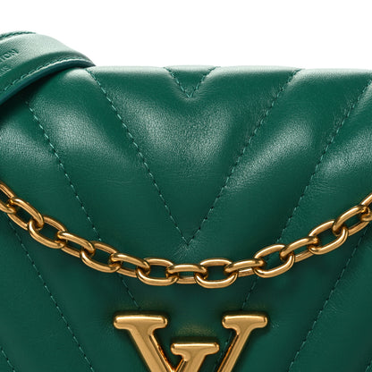Louis Vuitton Calfskin New Wave Chain Bag MM NM Emerald 7 of 9