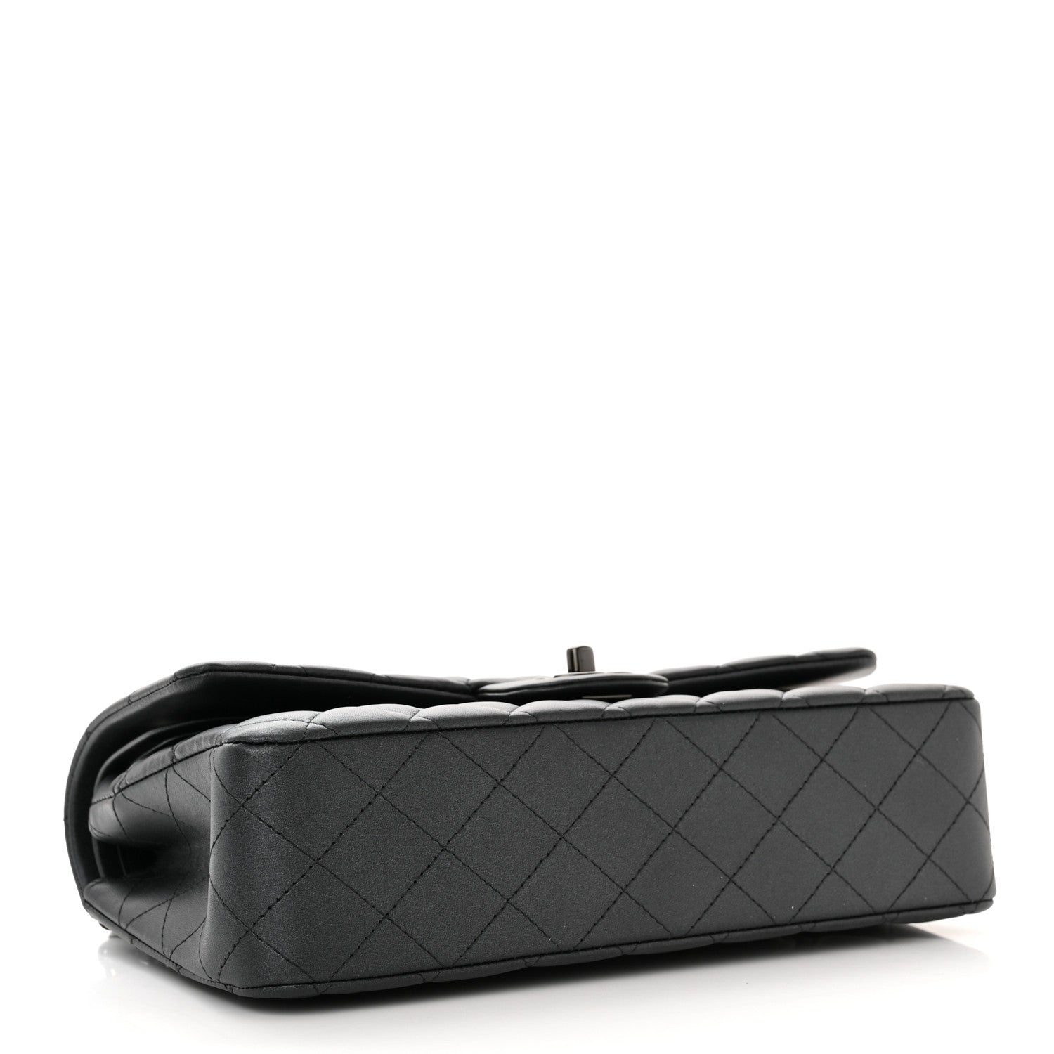 Chanel Lambskin Quilted Medium Double Flap So Black 4 of 12