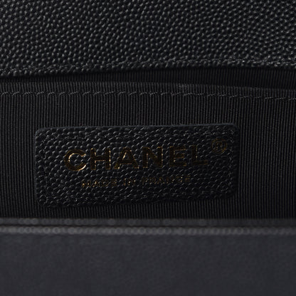 Chanel Caviar Quilted Medium Boy Flap Black 6 of 10