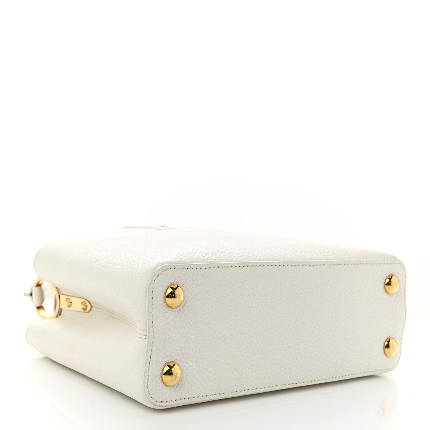Louis Vuitton Taurillon Capucines BB Snow 4 of 10