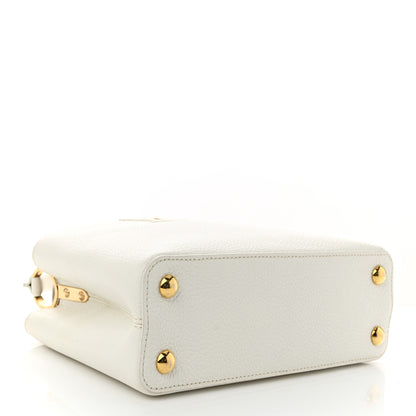 Louis Vuitton Taurillon Capucines BB Snow 4 of 10