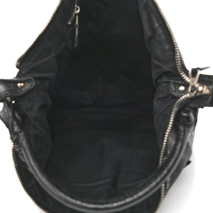 Balenciaga Agneau Giant Brogues Hardware Day Hobo Black 10 of 19