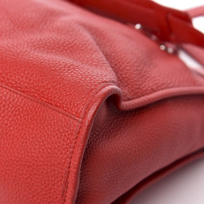 Balenciaga Vibrato Calfskin Classic Silver Hardware City Rouge Cerise 13 of 14