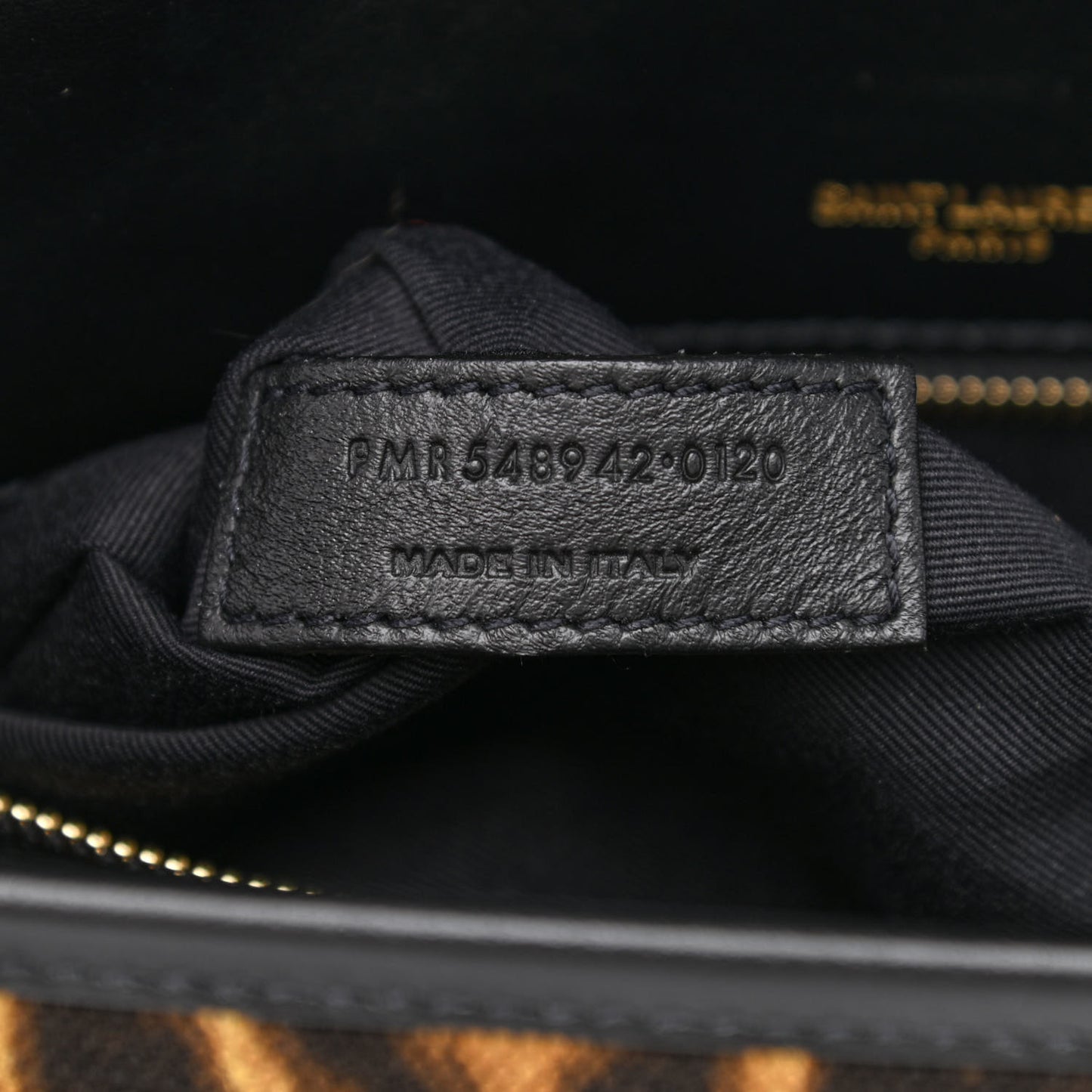 Smooth Calfskin Canvas Leopard Print Medium Niki Chain Satchel Light Natural
