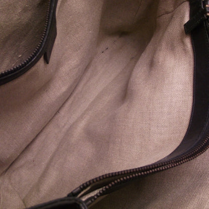 Gucci Leather Large Flap Tote Black 7 of 11