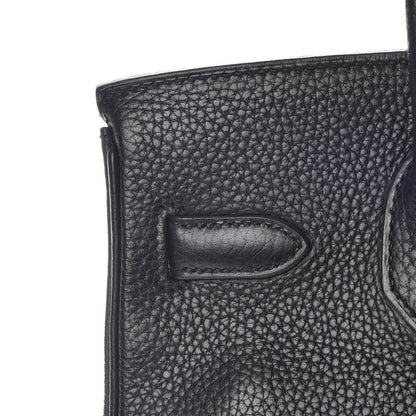 Hermes Taurillon Clemence Birkin 30 Black 31 of 42