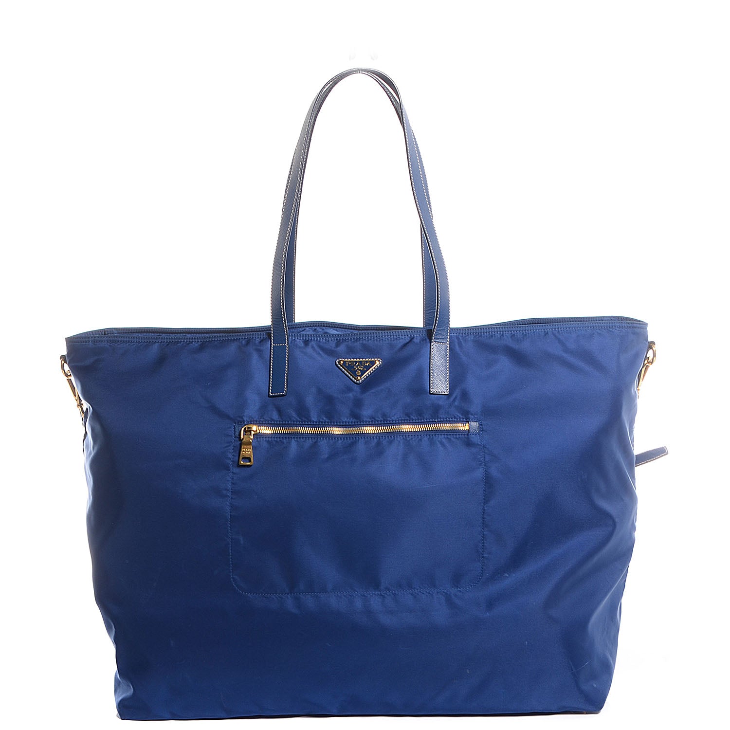 Prada Saffiano Tessuto Nylon Tote Bleuette 1 of 11