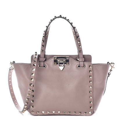 Valentino Garavani Vitello Mini Rockstud Tote Poudre 1 of 11