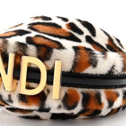 Fendi Sheepskin Vitello Grace Pony Hair Ocelot Nano Fendigraphy Hobo Charm Multicolor Black 9 of 10