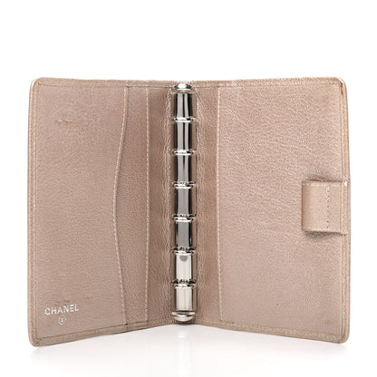 Chanel Metallic Goatskin Small Ring Agenda Planner Gold 5 of 7