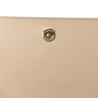 Saint Laurent Grain De Poudre Medium Monogram Kate Satchel Nude Powder 7 of 13