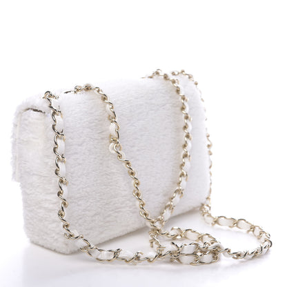 Chanel Sequin Mini Rectangular Flap White 3 of 10