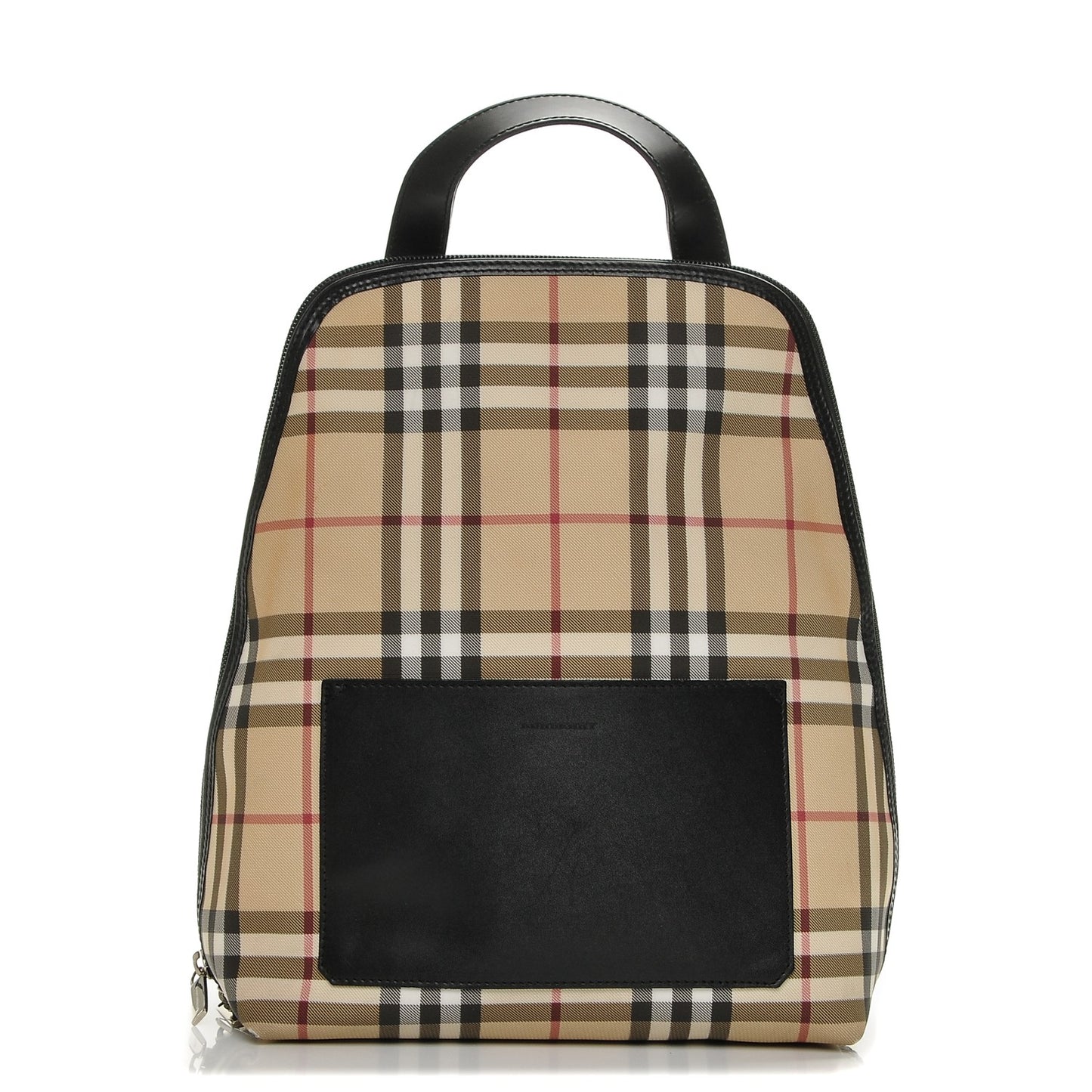 Canvas House Check Backpack Black
