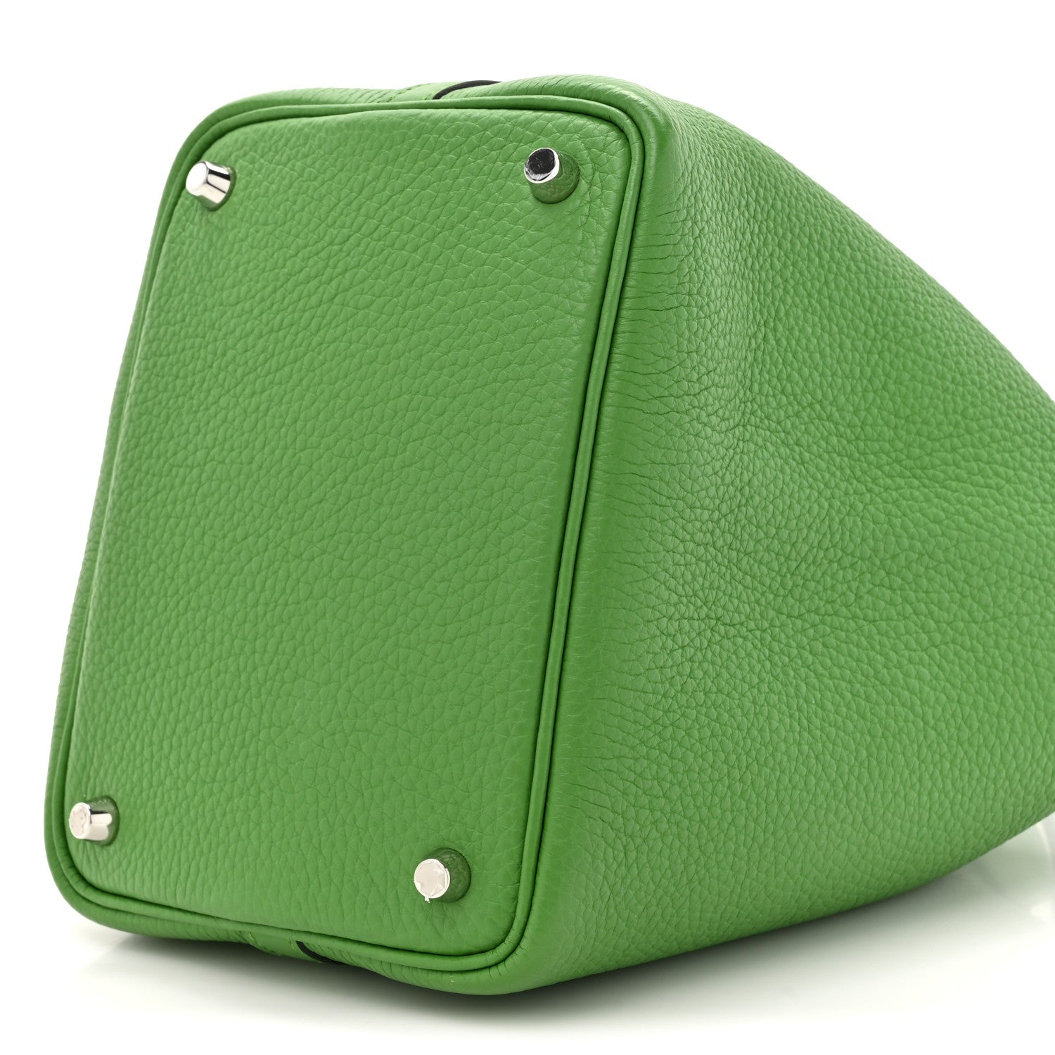 Hermes Taurillon Clemence Picotin Lock 18 PM Vert Yucca 9 of 13