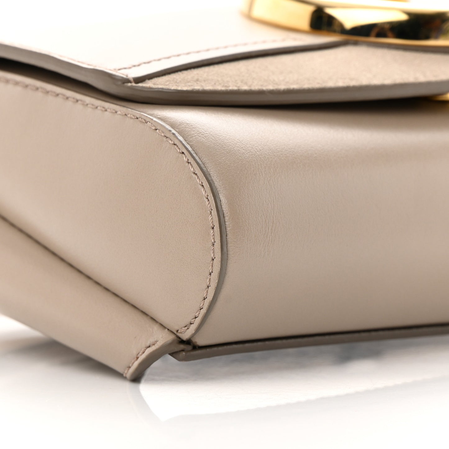 Calfskin Suede C Belt Bag Motty Grey