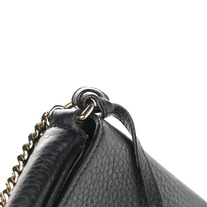 Gucci Pebbled Calfskin Medium Soho Flap Crossbody Black 13 of 18