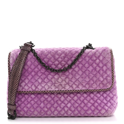 Bottega Veneta Velvet Ayers Baby Olimpia Shoulder Bag Peony 1 of 10