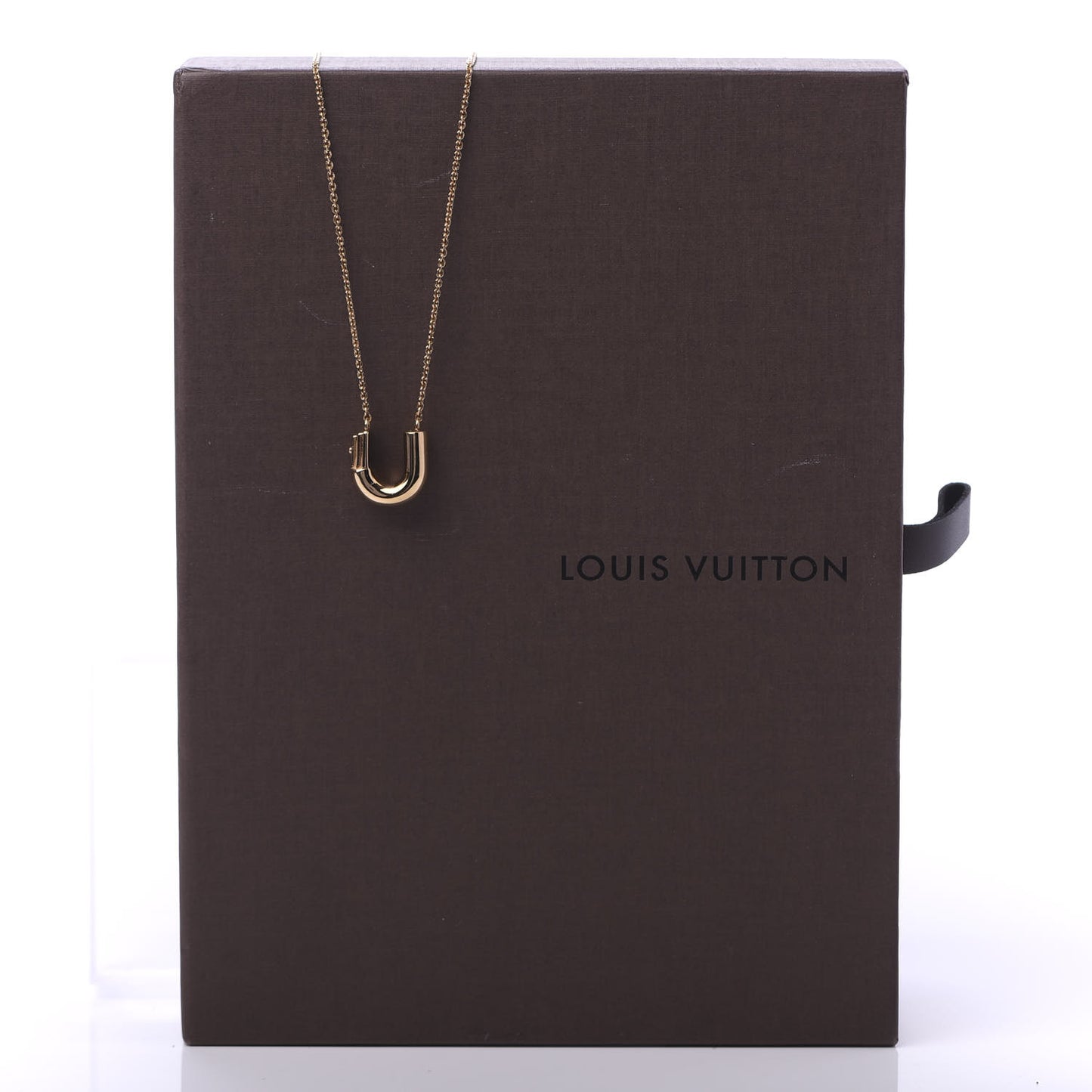 LV And Me Letter U Necklace Gold