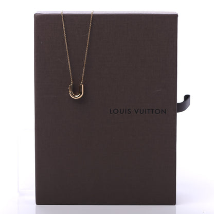Louis Vuitton LV And Me Letter U Necklace Gold 7 of 7