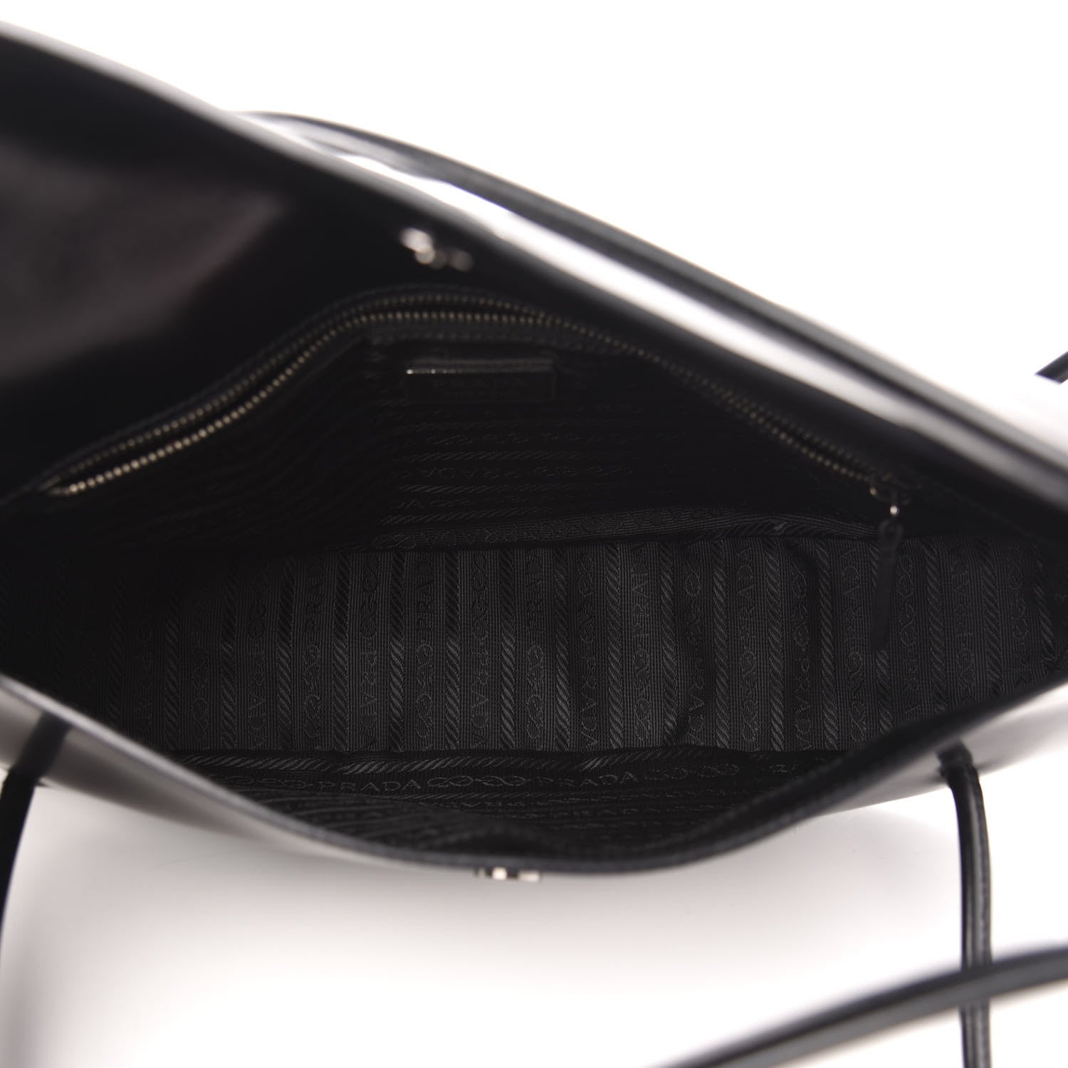 Prada Spazzolato Chic Shoulder Bag Black 5 of 13
