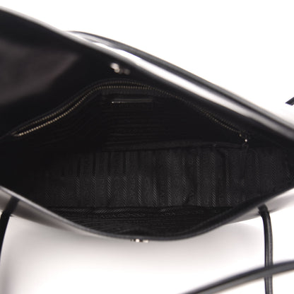 Prada Spazzolato Chic Shoulder Bag Black 5 of 13