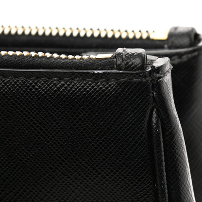 Prada Saffiano Small Galleria Double Zip Tote Black 11 of 12