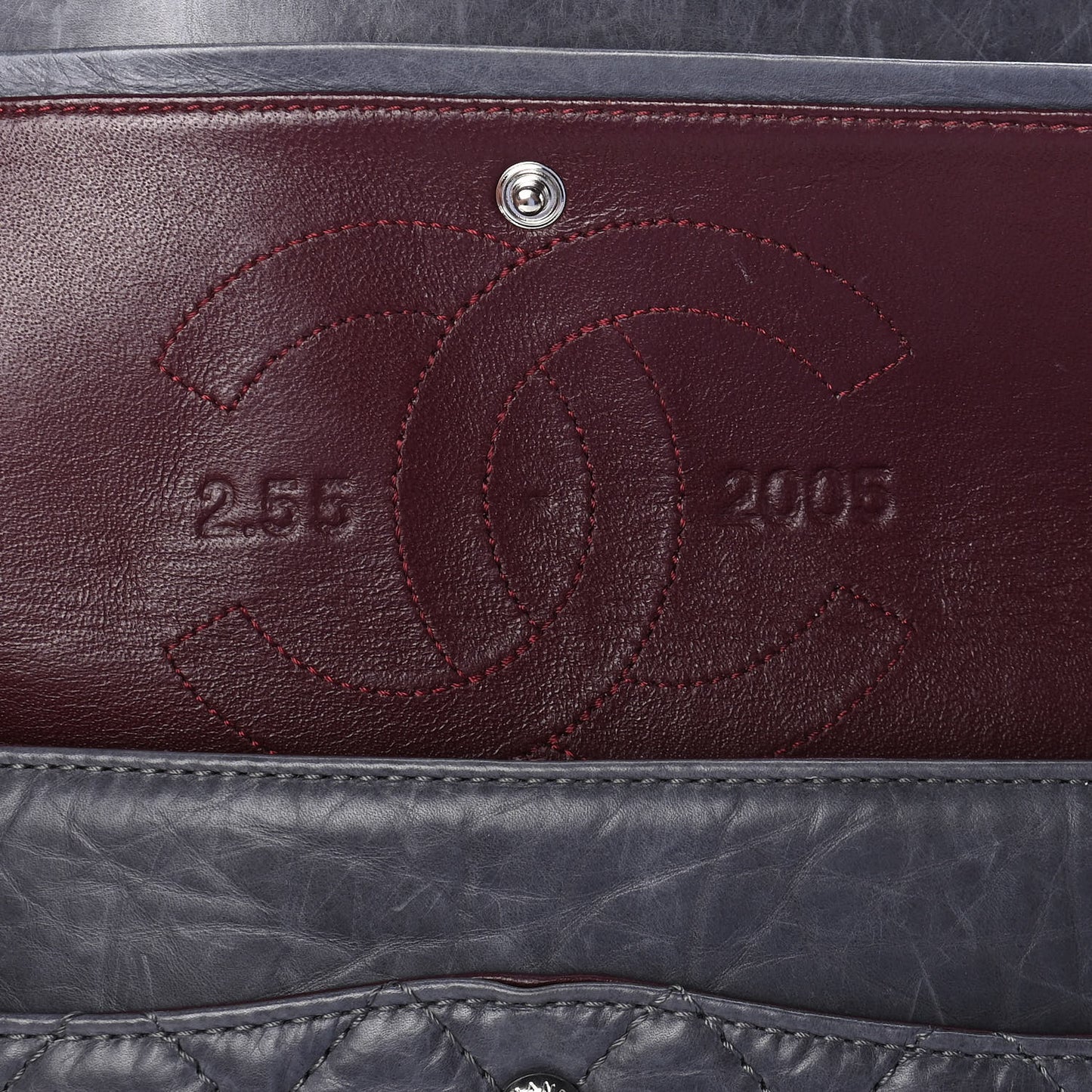 Aged Calfskin Quilted 50th Anniversary 2.55 Reissue Flap 226 Grey