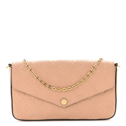 Louis Vuitton Empreinte Pochette Felicie Chain Wallet Papyrus 3 of 10