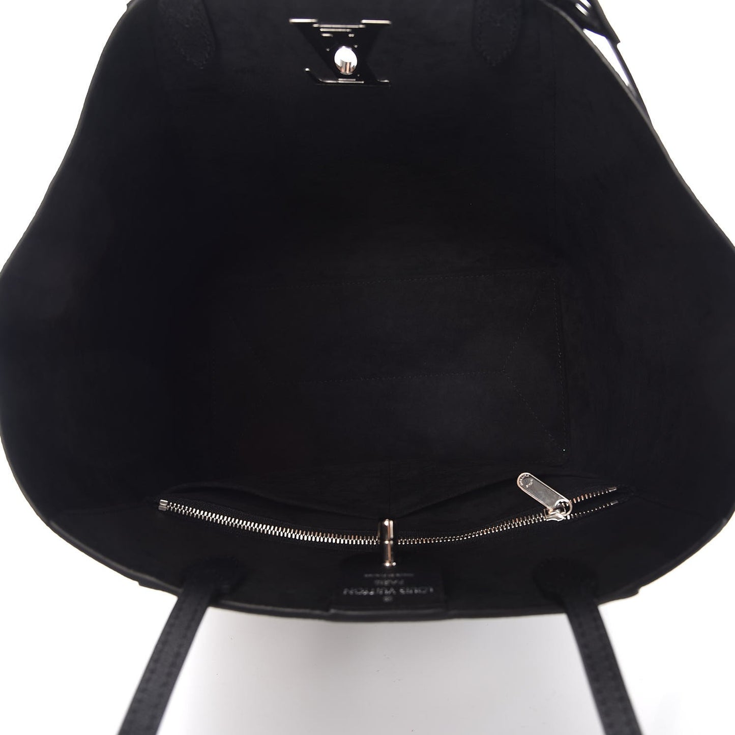 Calfskin Lockme Cabas Black