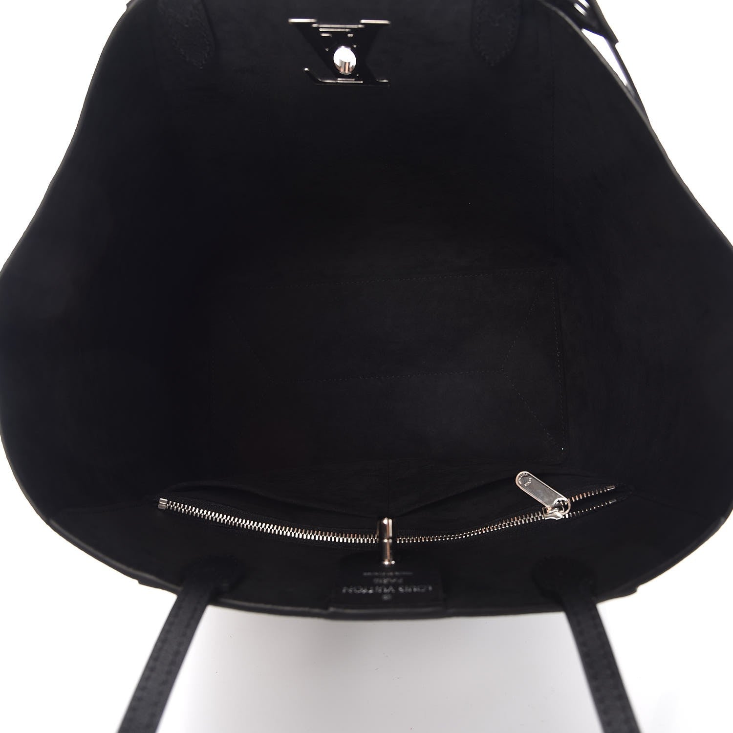 Louis Vuitton Calfskin Lockme Cabas Black 5 of 12