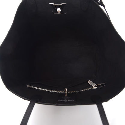 Louis Vuitton Calfskin Lockme Cabas Black 5 of 12