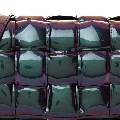 Bottega Veneta Glossy Nail Polish Nappa Maxi Intreccio Padded Cassette Crossbody Bag Holographic 7 of 9