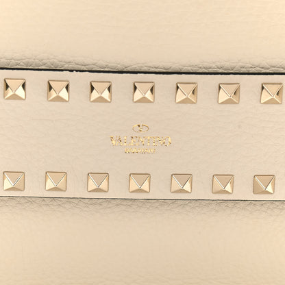 Valentino Garavani Pebbled Calfskin Rockstud Side Slip Crossbody Ivory 6 of 10