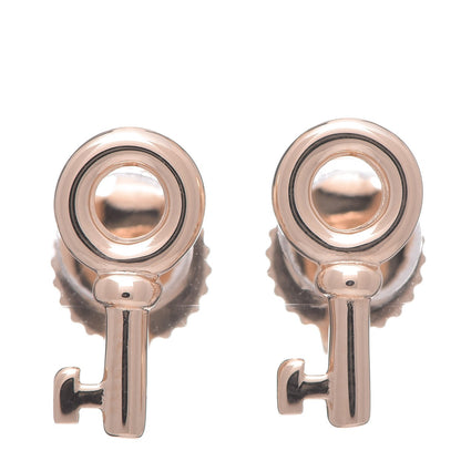 Tiffany 18K Rose Gold Mini Key Earrings 1 of 4