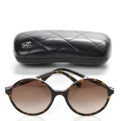 Chanel Acetate Pearl Round Sunglasses 5391 H Tortoise 8 of 8