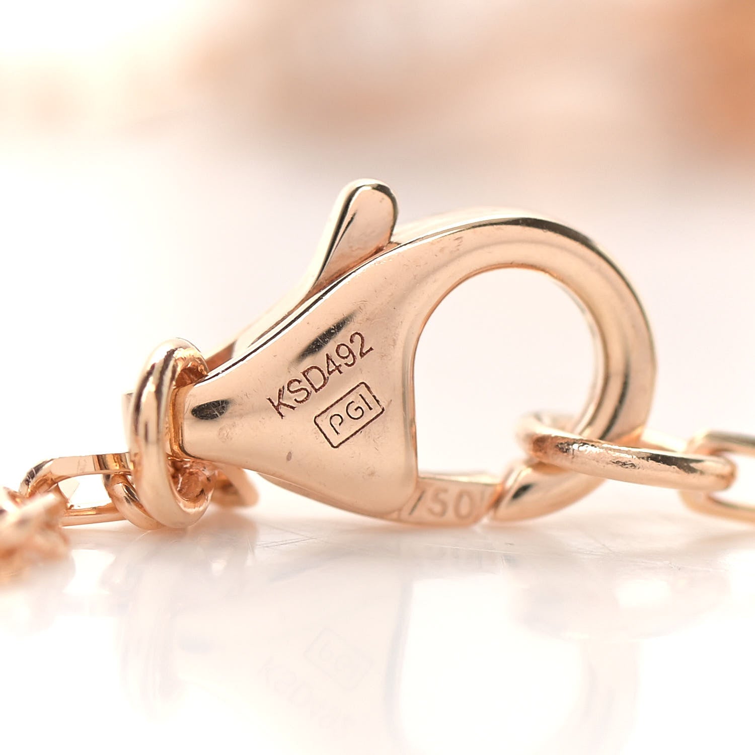 Cartier 18K Pink Gold Diamond Interlocking LOVE Paved Necklace 5 of 6